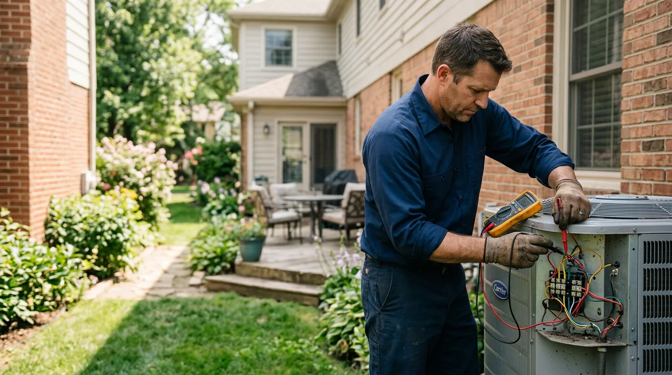 HVAC technician working near Etna, CA